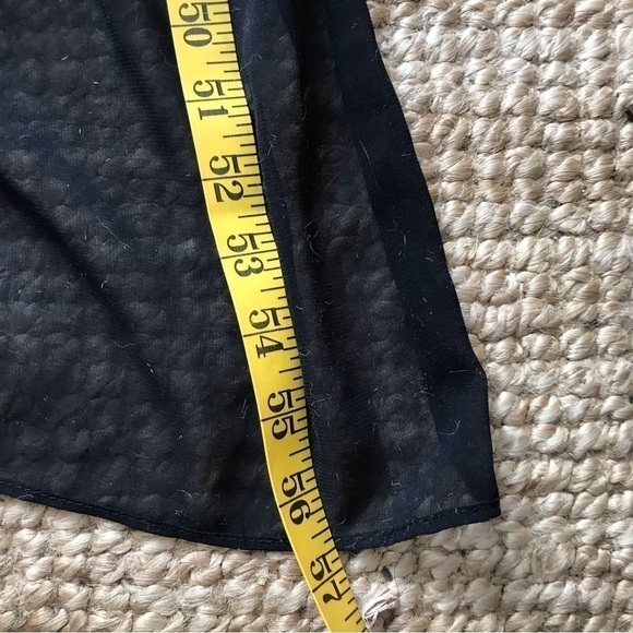 RED Clover Grecian style black backless dress with gold sequin accents. - Picture 6 of 9